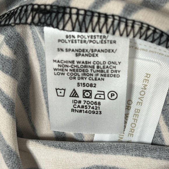 LOFT Tan Black Animal Print Long Sleeve Midi Dress Size 6 NWT Fall - Picture 11 of 12